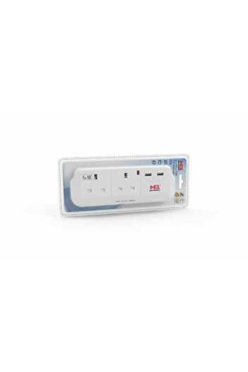 GFN Homebest Triple Electrical Adapter with 2 USB Ports (13A)