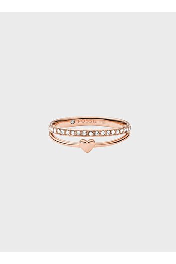 Fossil Val Stone Glitz Stackable Ring