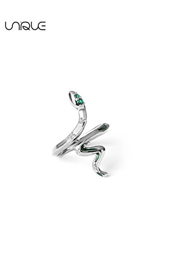 Unique Rings - Serpentine Rings - Green Diamond Rings - Adjustable Rings - Women's Rings