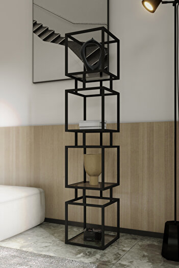 Marsah Home Rio metal shelf with tempered glass 160x34cm