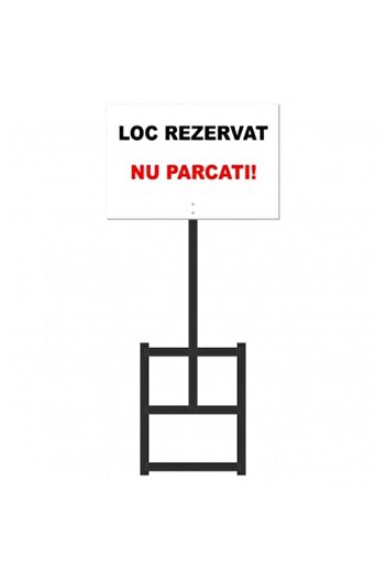 OEM Parking sign with steel support base, 30x20 cm, height 65 cm
