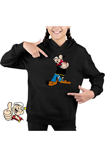 OEM Popeye the Sailor Olive Dans Valentines Kids Sweatshirt for Girls