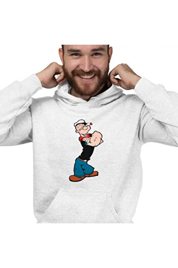 OEM Men's Sweatshirt Popeye The Sailor Looney Cartoon Fisherman