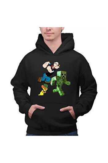 OEM Men's Hoodie Popeye the Sailor Tom Jerry Creeper Minecraft