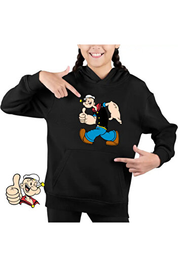OEM Kids Girls Popeye The Sailor Captain Ship Sweatshirt