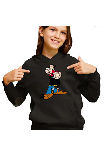 OEM Popeye the Sailor Olive Dans Valentines Kids Sweatshirt for Girls