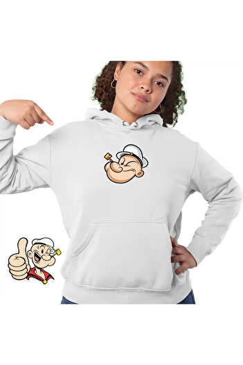 OEM Women's Sweatshirt Popeye the Sailor Fisherman Pipa Boatman