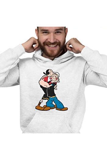 OEM Men's Hoodie Popeye the Sailor Olive Pupat Dragobete