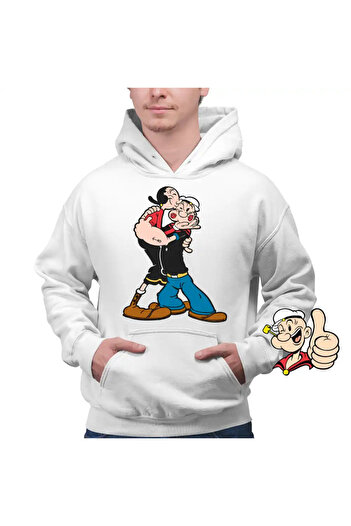 OEM Men's Hoodie Popeye the Sailor Olive Pupat Dragobete