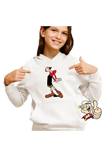 OEM Children's Hoodie Girls Olive Popeye The Sailor Wife