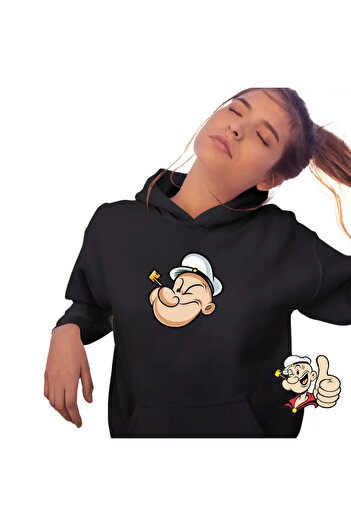 OEM Women's Sweatshirt Popeye the Sailor Fisherman Pipa Boatman