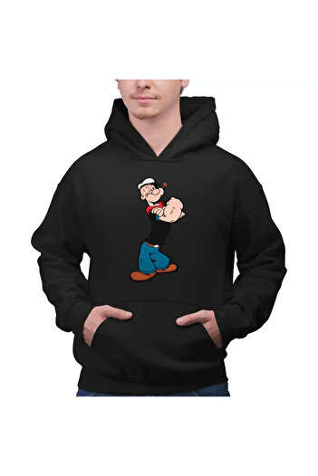 OEM Men's Sweatshirt Popeye The Sailor Looney Cartoon Fisherman