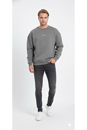 dwnwear Зимовий світшот з турецьким друком алфавіту гоктюрків