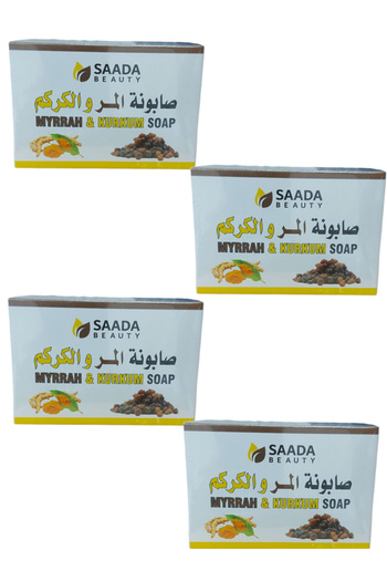 SAADA BEAUTY Myrrh and Turmeric Soap 4 pieces