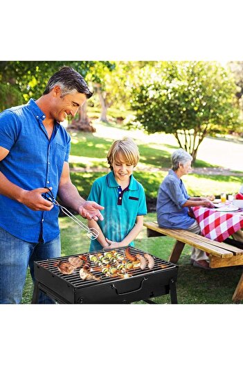Generic Charcoal Grill, BBQ Grill Folding Portable smoker Grill for Camping Picnics Garden Beach Party