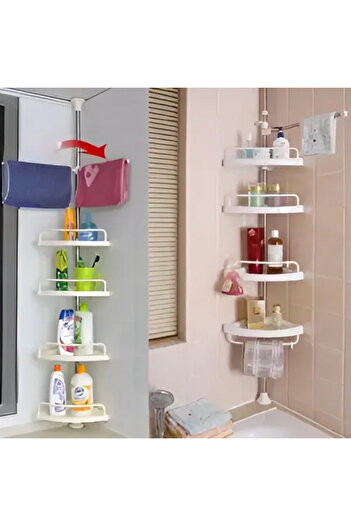 Generic Multi Corner Shelf - 4 Tier Multi Use Rack Corner Shelf Holder Shelves Adjustable Storage Space Save