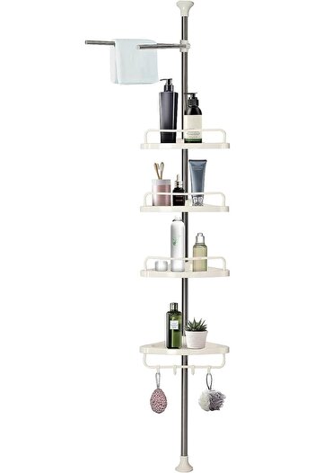 Generic 4-Tier Telescopic Corner Shower Shelf (110–305 cm)