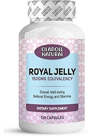 Oladole Natural Royal Jelly 1500 Mg With 10-Hda, 60 Capsules