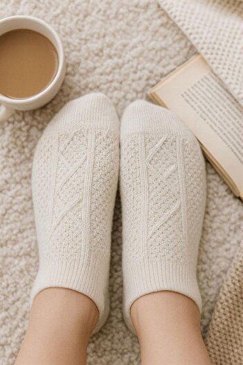 COTENCONCEPT 5 Pairs of Wool Booties Socks