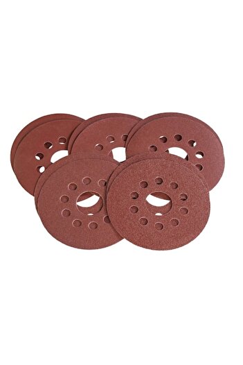 PARKSIDE Set of 30 abrasive discs 180 mm, 10 holes, grits 60, 80, 120, 180, 240, Velcro attachment