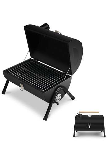 Hope Generic Portable Charcoal Mini BBQ Grill - Compact, Lightweight, Black