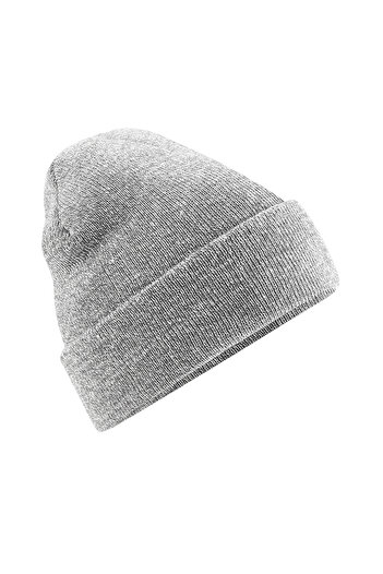 RONIC X Basic Knitted Beanie, unisex, heather grey, universal size
