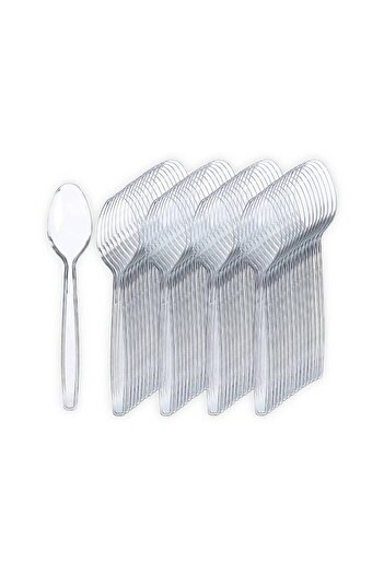 Generic Clear plastic spoons, pack of 100