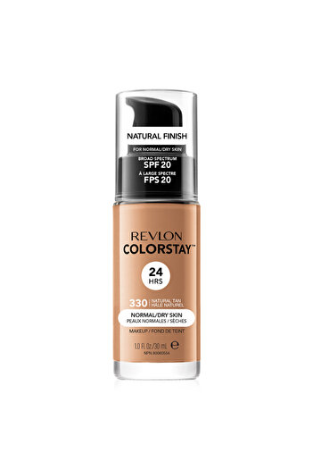 Revlon Fond de ten lichid, culoare stabilă, de lungă durată, 330, bronz, SPF 20, 30 ml