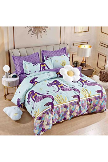 JOJO HOME Double Bed Linen, Fitted Sheet, Finet Fabric, 6 Pieces