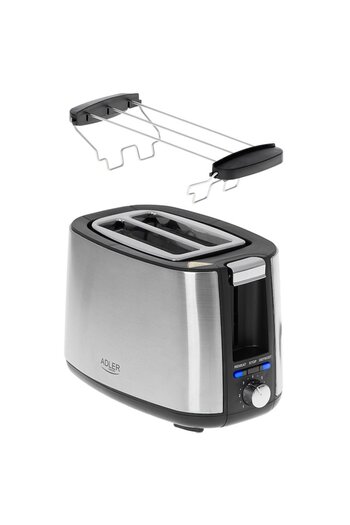 adler Prăjitor de pâine cu 7 niveluri de rumenire, 900 W, AD3214