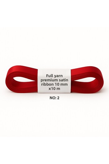 vollen yarn No:2 10 mm 10 Mt Satin Ribbon
