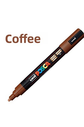 Uni Posca Brown Marker - 0.9-1.3mm, Pc3m Pc - 3m