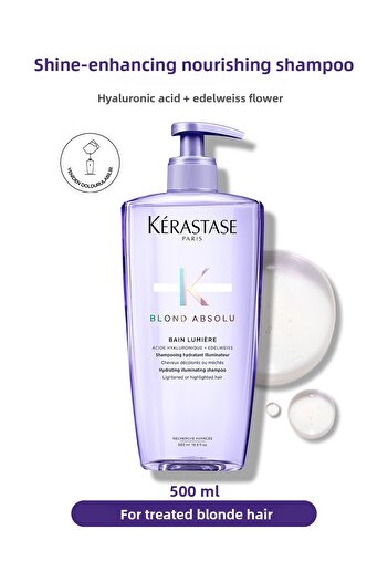 Kerastase Absolu Bain Lumiere 500 ml Shiny Hair Shampoo - for Blonde Hair