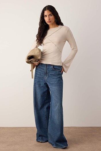 Trendyol Collection Stone Knitted Blouse Twoaw25Bz00244