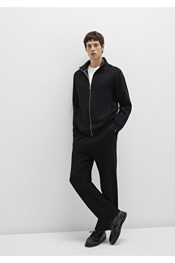 Mavi Black Knitted Interlock Trousers 0010489-900