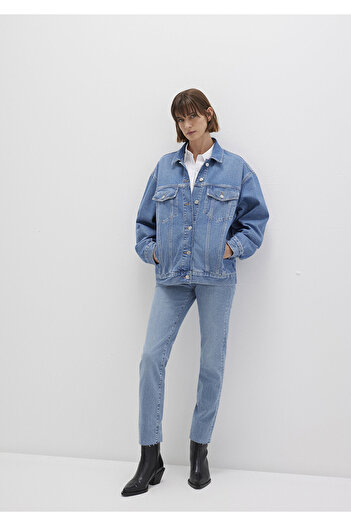 Mavi Jachetă de jeans Luna 90s Indigo Blue 1110177-90545