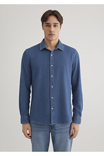 Mavi Gömlek Slim Fit / Dar Kesim 0211423-18790
