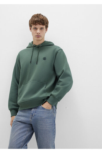Mavi M065809-71580-Fw Kapüşonlu Sweatshırt Derin Orman Yeşi Erkek Sweatshirt