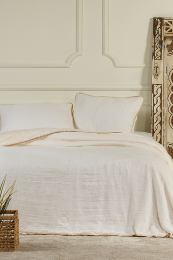 Elart Palermo Comfort Sleeping Set Double Size 3 Pieces (220X240 cm) Cream