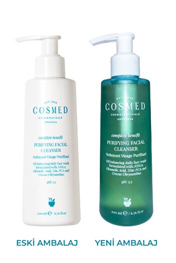 COSMED Complete Benefit Purifying Facial Cleanser/yağlı-akne Eğilimli Ciltlere Jel 200 ml