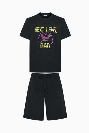 Penti Gamer Dad Çok Renkli Şortu Pijama Takımı