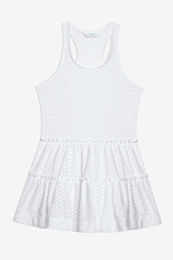 Penti Kız Çocuk Lace Dantel Beyaz Elbise
