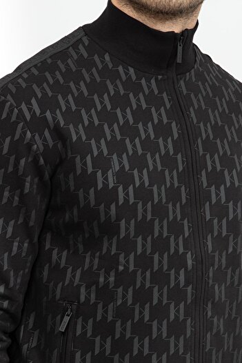 Karl Lagerfeld Erkek Fermuarlı Sweatshirt