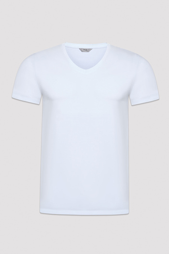 Penti Weißes T-Shirt mit V-Ausschnitt
