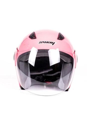 Sway Xbyc 700 Yarı Camlı Elektrikli Bisiklet Motosiklet Ve Scooter Kaskı XS Beden Pembe