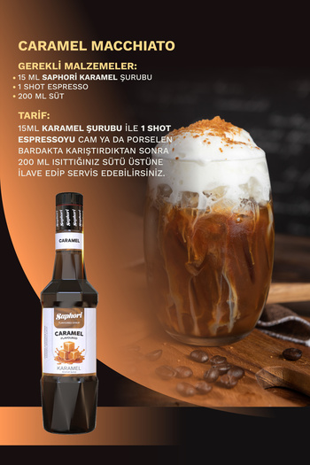 Saphori 4 Lü Kahve Şurubu Seti Karamel, Vanilya, Cookie, Toffee Nut Kokteyl Şurubu 4X 700 ML