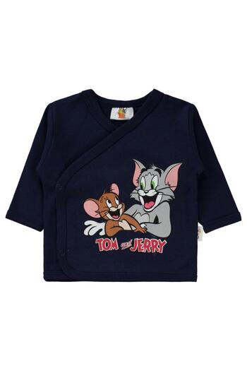Tom and Jerry Tom ve Jerry Civil Baby Çizgi Empirme Zıbın Takımları - Kırmızı 0-1 Ay