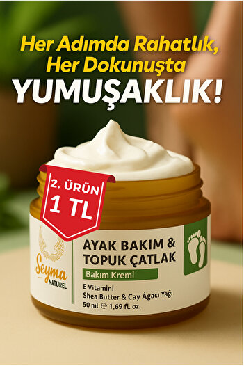 Şeyma natural Ayak Ve Topuk Çatlak Kremi Ayak Bakım Ayak Kokusu 50 ML