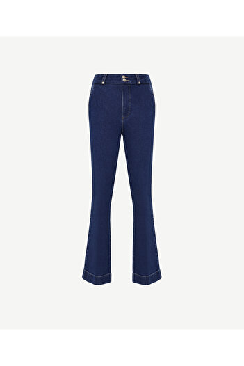 Yargıcı Yüksek Bel Bootcut Denim Pantolon
