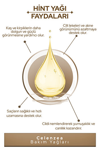 Celenzea Hint Yağı %100 Doğal Bitkisel Sabit Yağ Castor Oil 50ml
